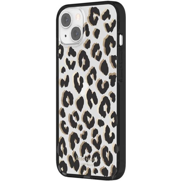 kate spade new york - Protective Hardshell Case for iPhone 13 - Leopard